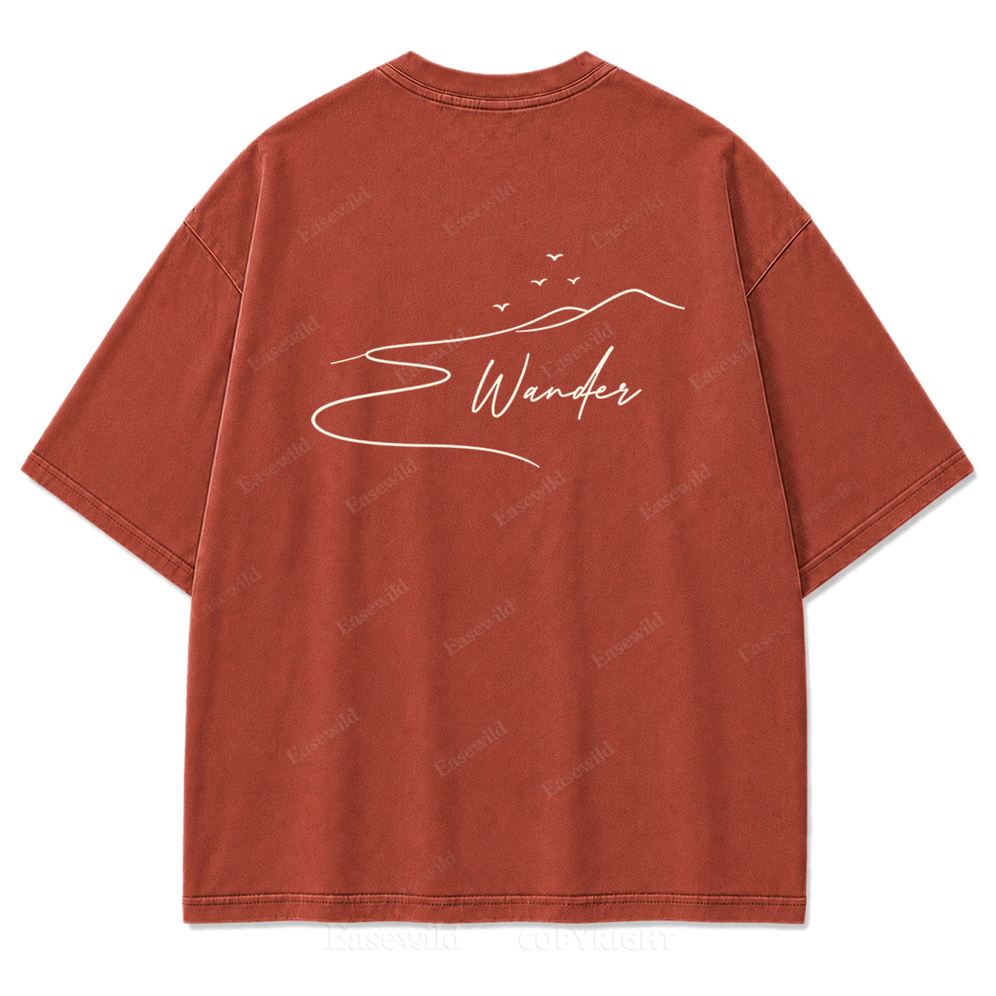 Where the Road Softens Washed Print Tee