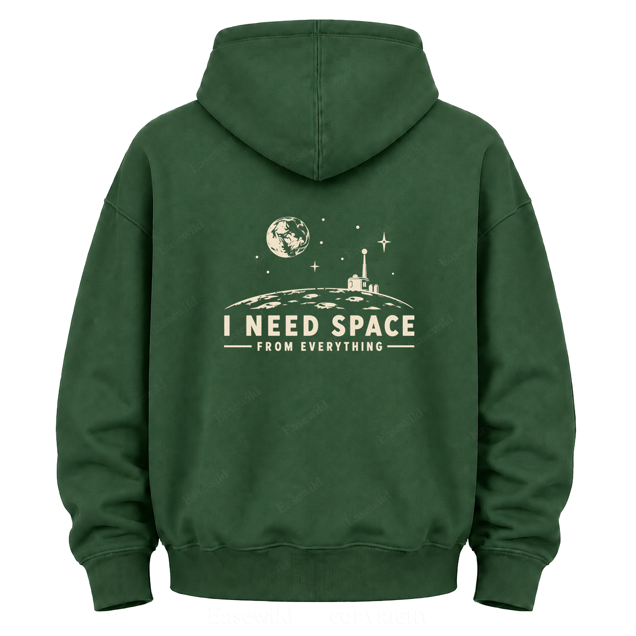 Moon Base Graphic Hoodie