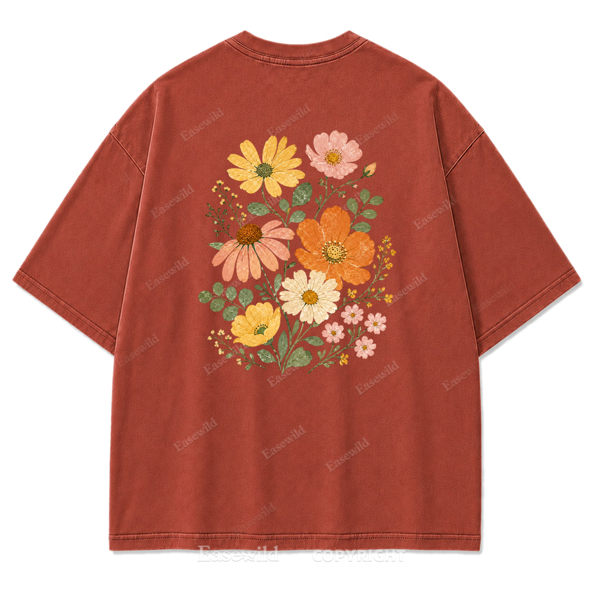 Pastel Wildflower Washed Print Tee