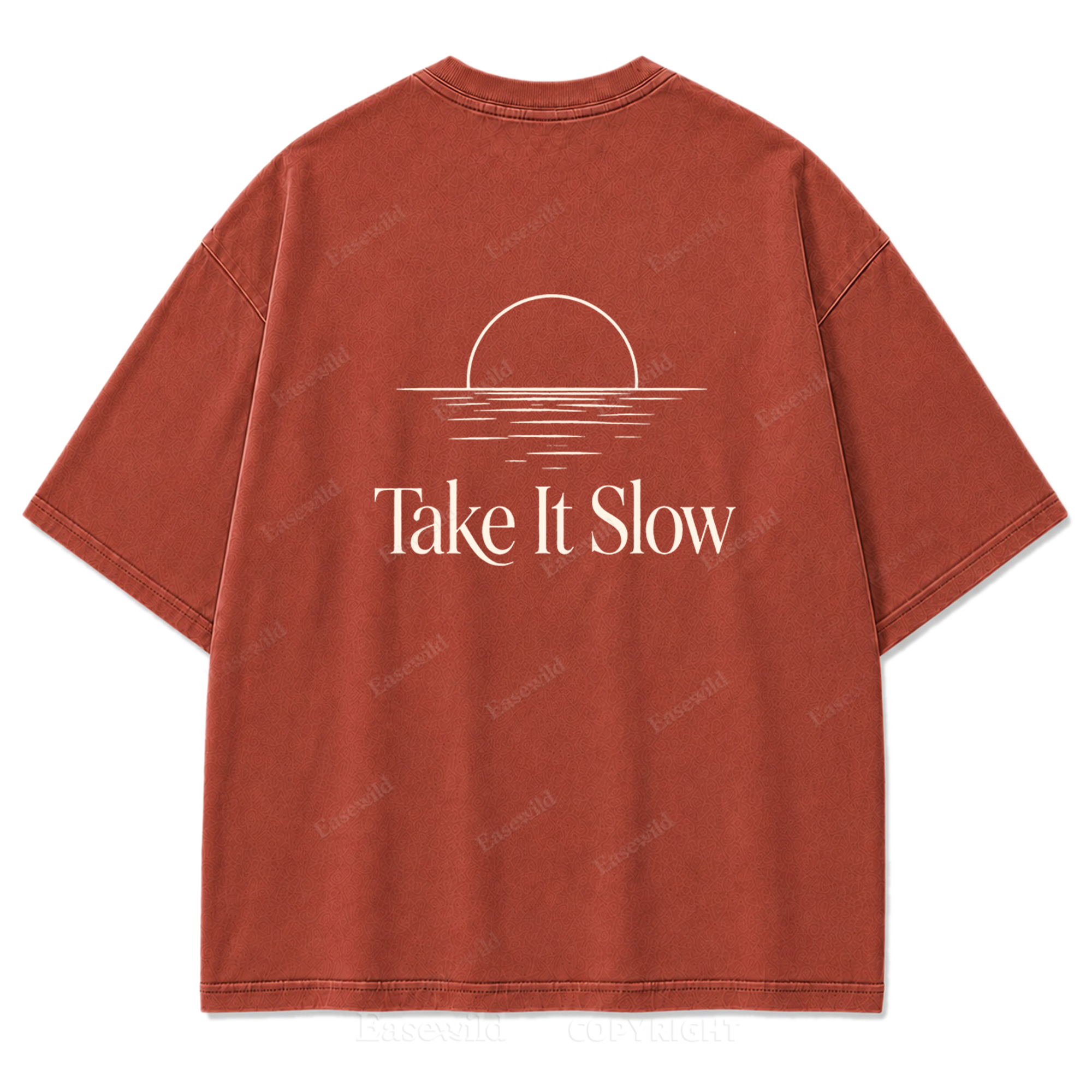 Still Water, Slow Days Washed Print Tee