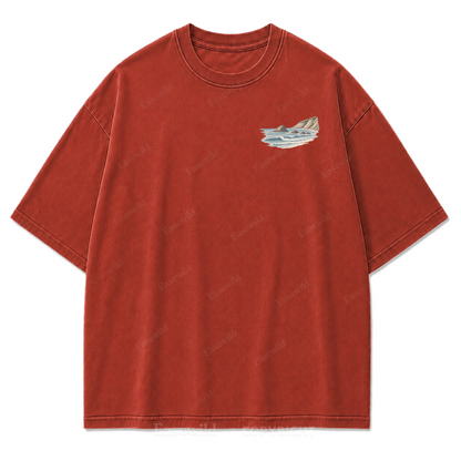 Let the Tide Reset Me Washed Print Tee