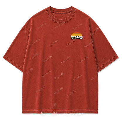 Trail Mood – Take A Hike Washed Print Tee