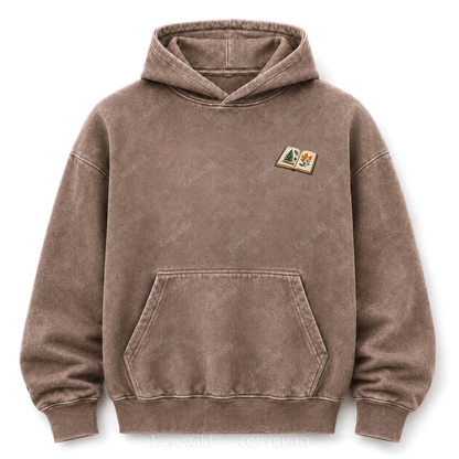 Where the Quiet Finds Me Cabin Washed Graphic Hoodie