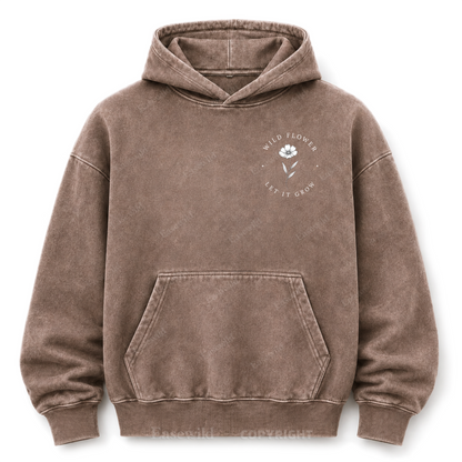 Wildflower Bouquet Washed Graphic Hoodie