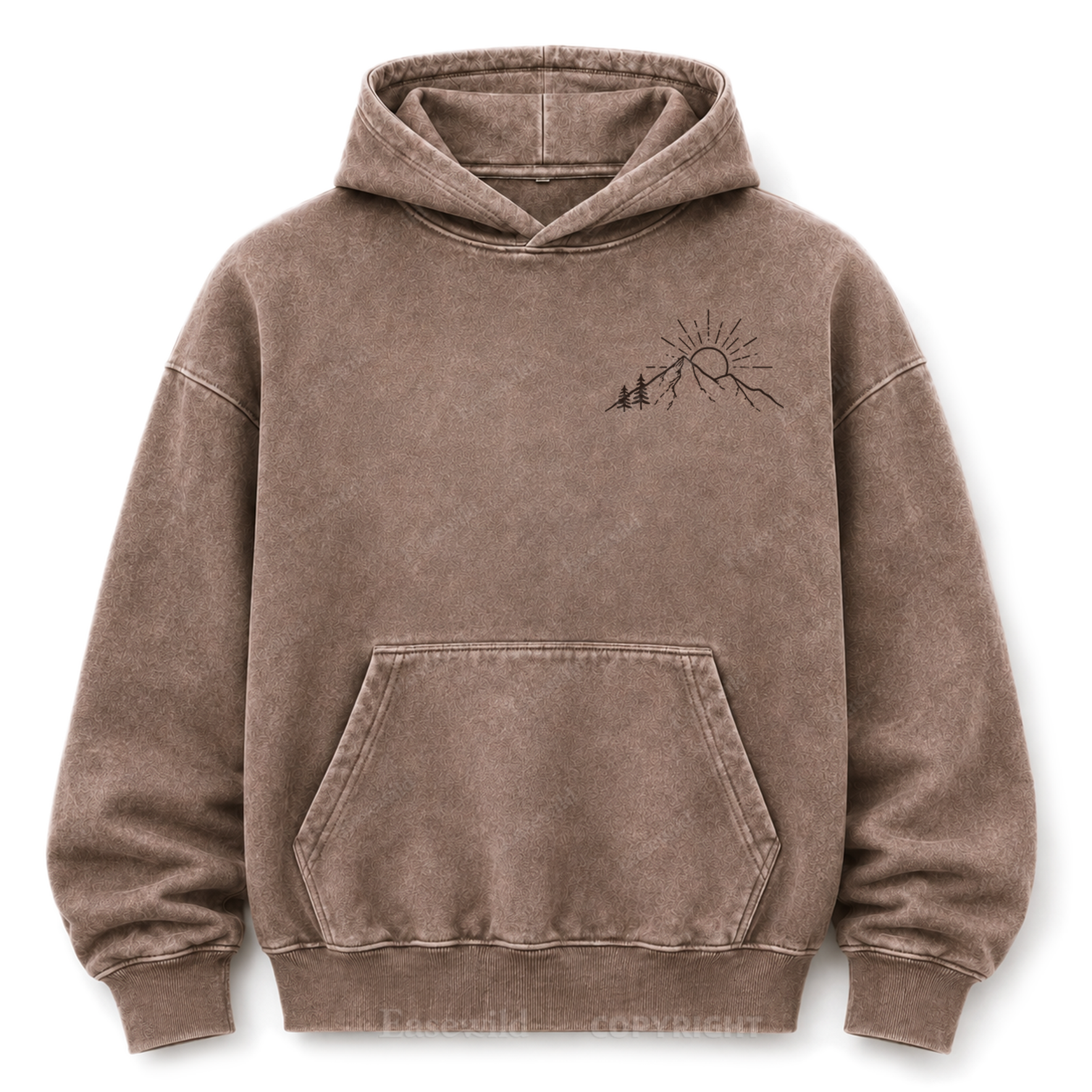 Take Me Outside Mountain Washed Grafik-Hoodie
