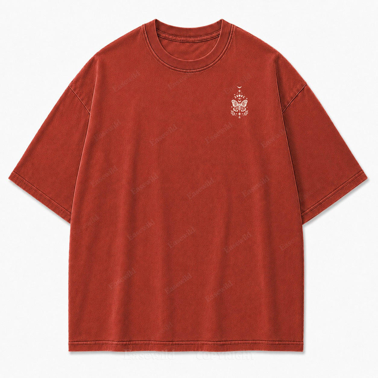 Lunar Magic Celestial Moth Moon‑Phase Graphic Print Tee