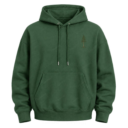 Wild in Quiet Ways Vintage Pine Graphic Hoodie