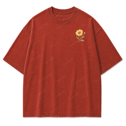 Rooted Yet Free Washed Print Tee