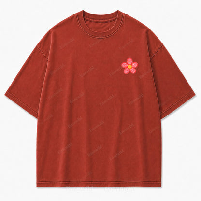 Grow Wild Wildflower Botanical Washed Graphic Tee