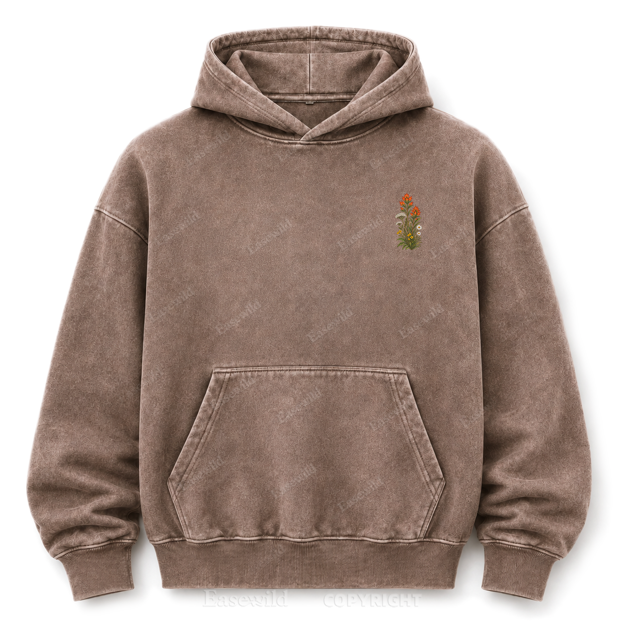 Where Peace Finds Me Vintage Mountain Washed Graphic Hoodie