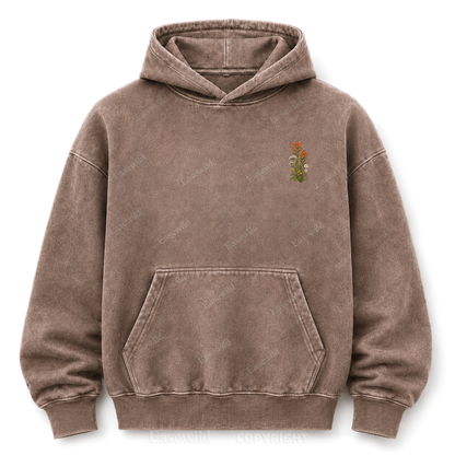 Where Peace Finds Me Vintage Mountain Washed Graphic Hoodie