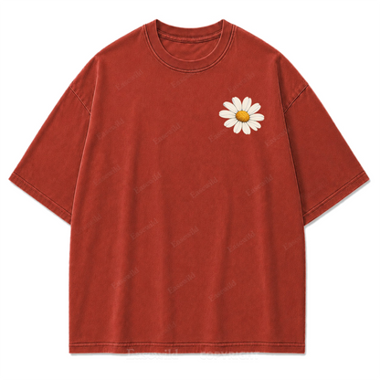 Always Take the Scenic Route Washed Print Tee
