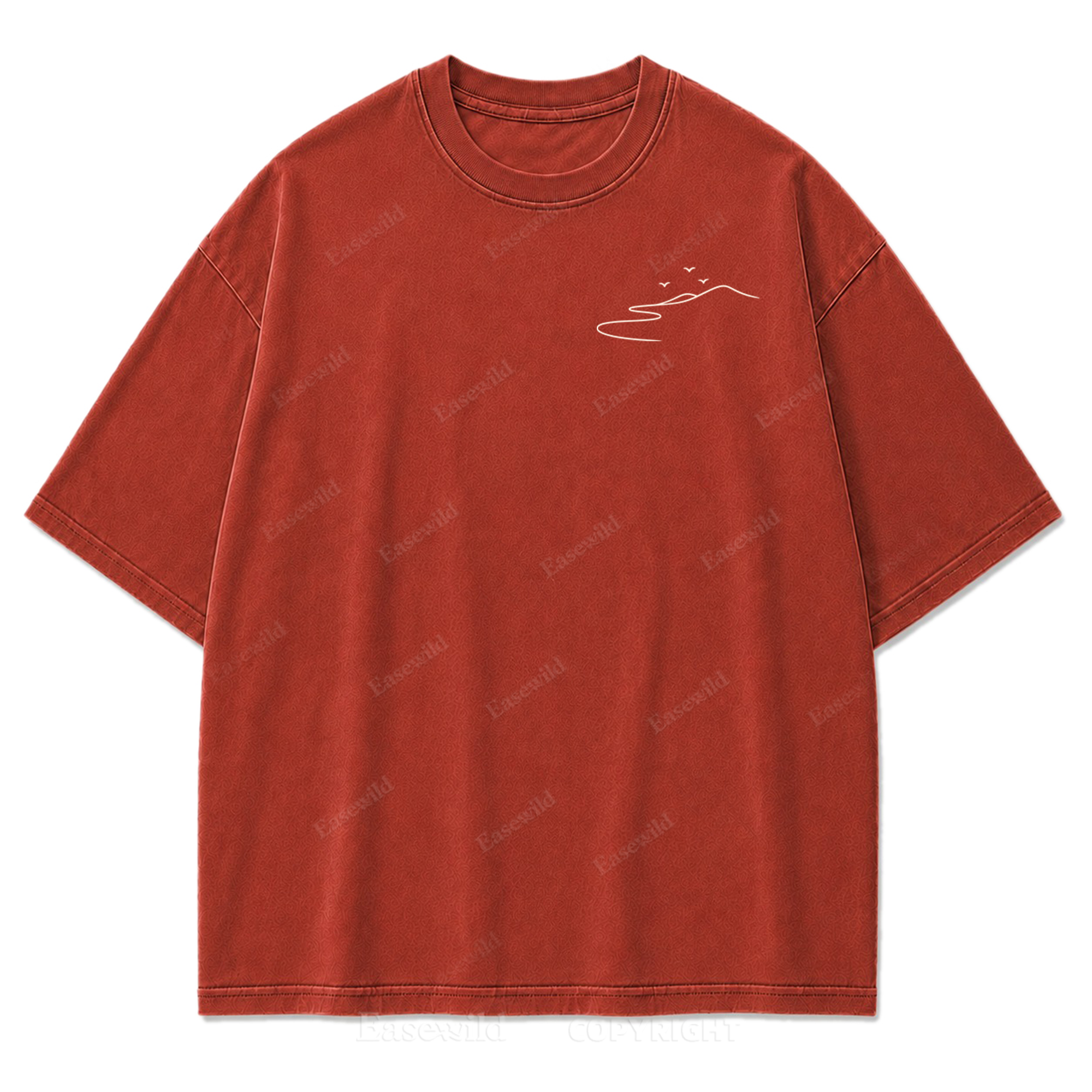 Where the Road Softens Washed Print Tee