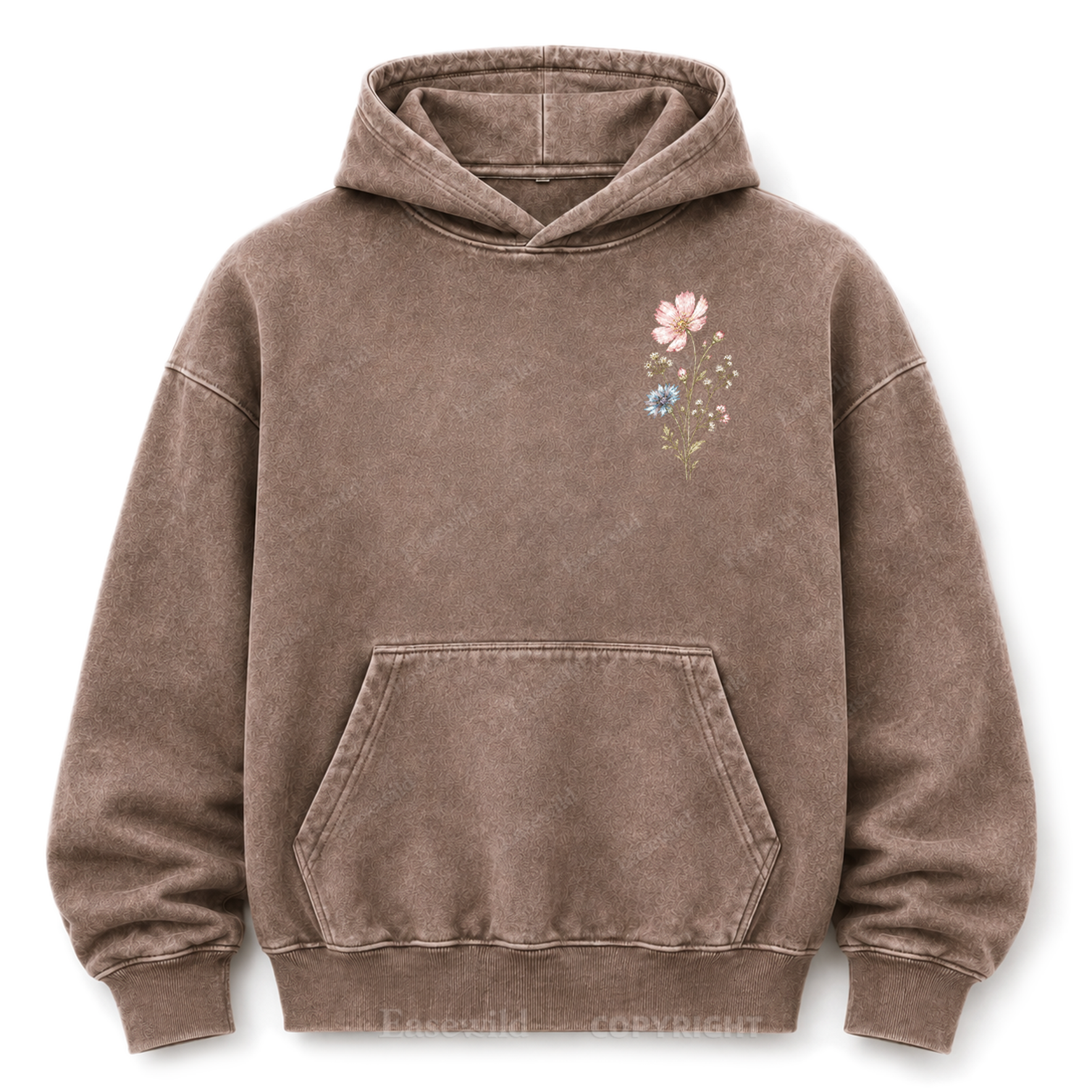 Keep Growing Wildflower Washed Graphic Hoodie