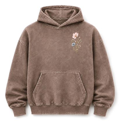 Keep Growing Wildflower Washed Graphic Hoodie