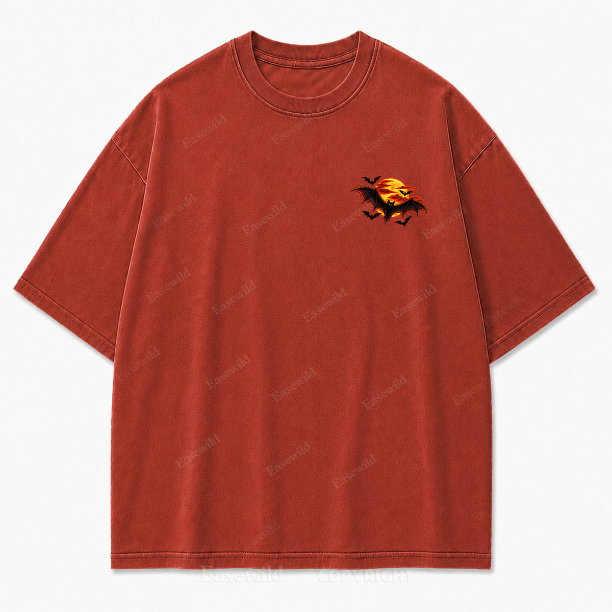 Haunted Nights Halloween Washed Graphic Tee