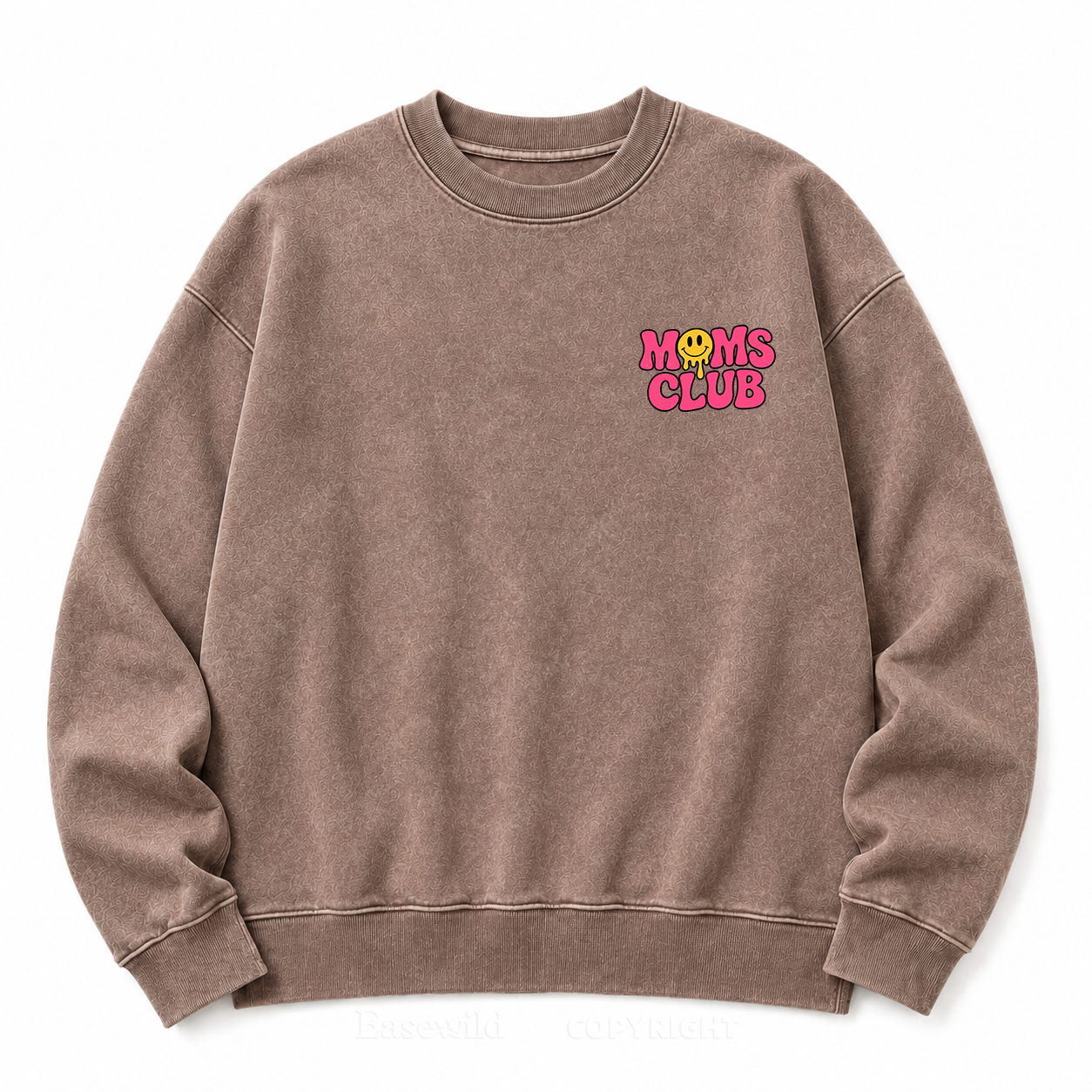 Overstimulated Moms Club Washed Graphic Sweatshirt