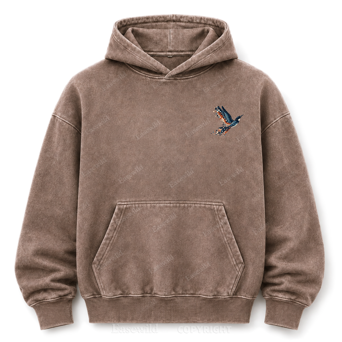 Pixel to Peaks Washed Graphic Hoodie