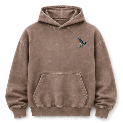 Pixel to Peaks Washed Graphic Hoodie