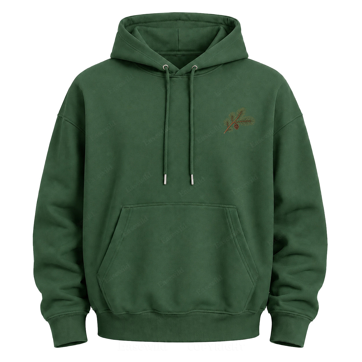 Meet Me Where the Pines Whisper Vintage Woodland Graphic Hoodie