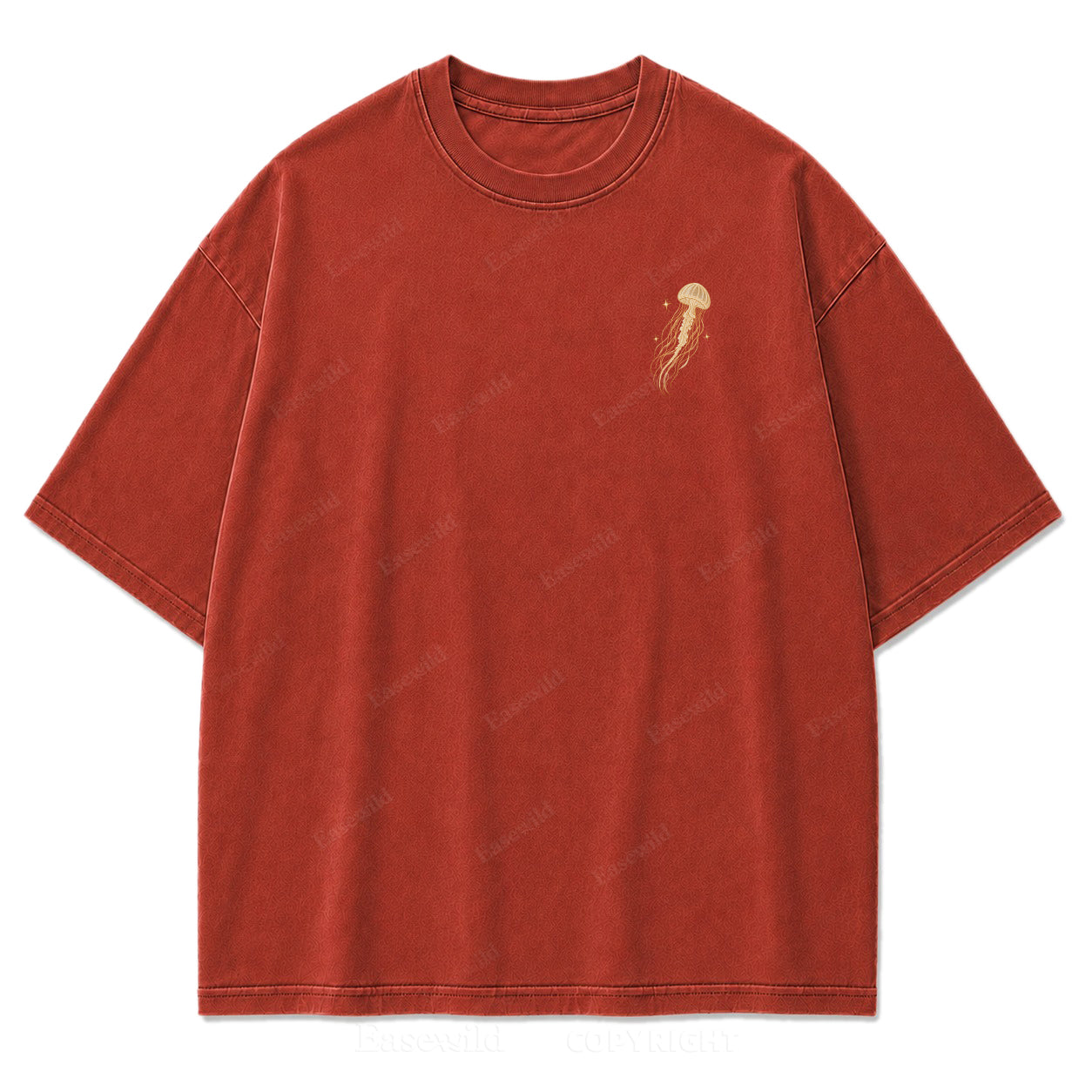 Vintage Celestial Jellyfish Space Print Tee