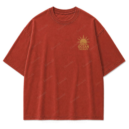 Ocean Therapy Salty Soul Washed Graphic Tee