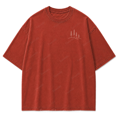 The Forest Is My Therapy Washed Print Tee