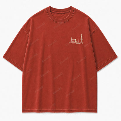This Is All I Need Camping Washed Print Tee