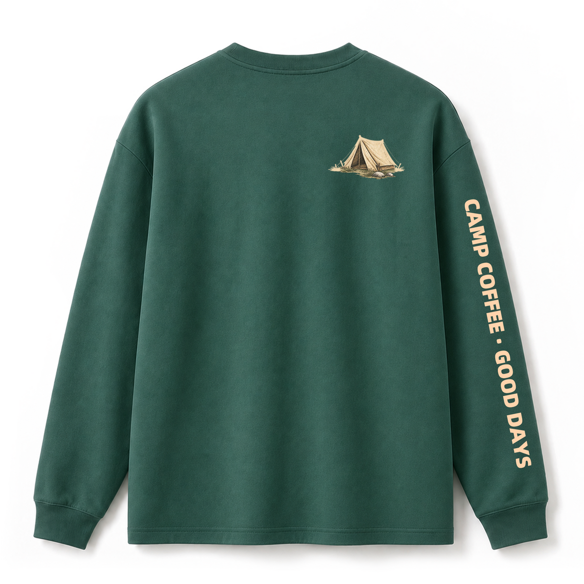 Camp Coffee Mornings Graphic Long Sleeve Tee