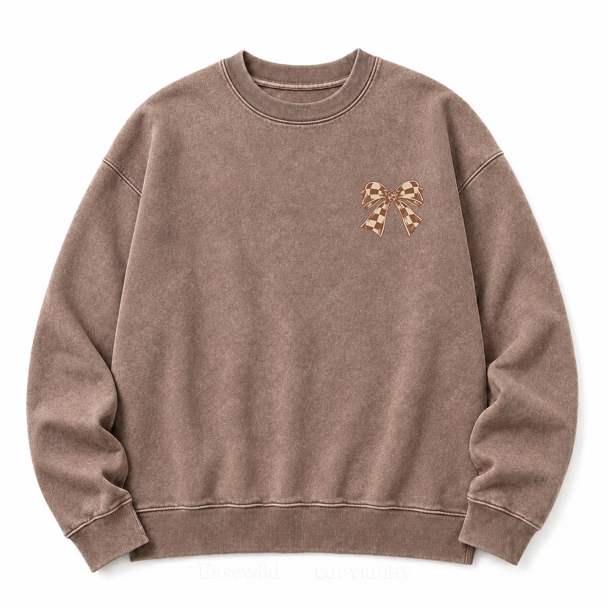 MAMA Bow Washed Graphic Sweatshirt