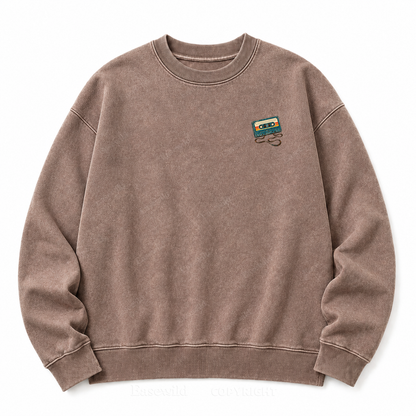 Rewind to Real Life Vintage Analogue Escape Washed Sweatshirts