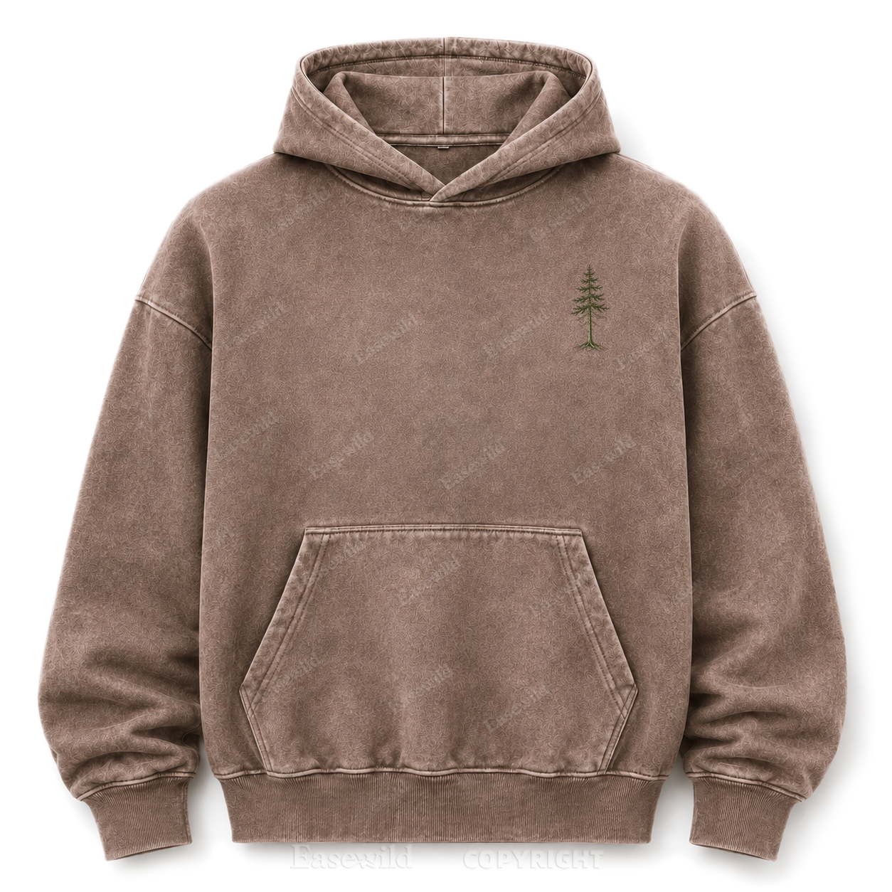 Wild in Quiet Ways Vintage Pine Washed Graphic Hoodie