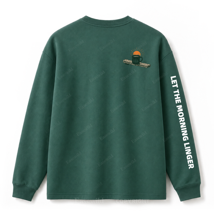 Slow Mornings Graphic Long Sleeve Tee