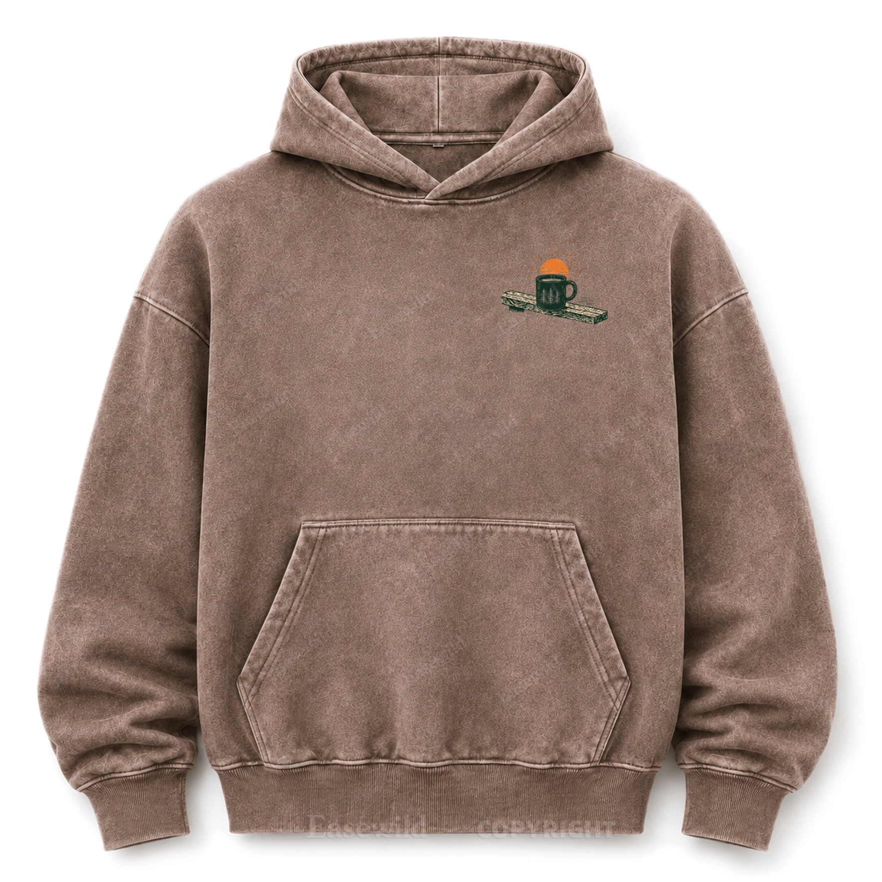 Slow Mornings Lakeside Washed Grafik-Hoodie