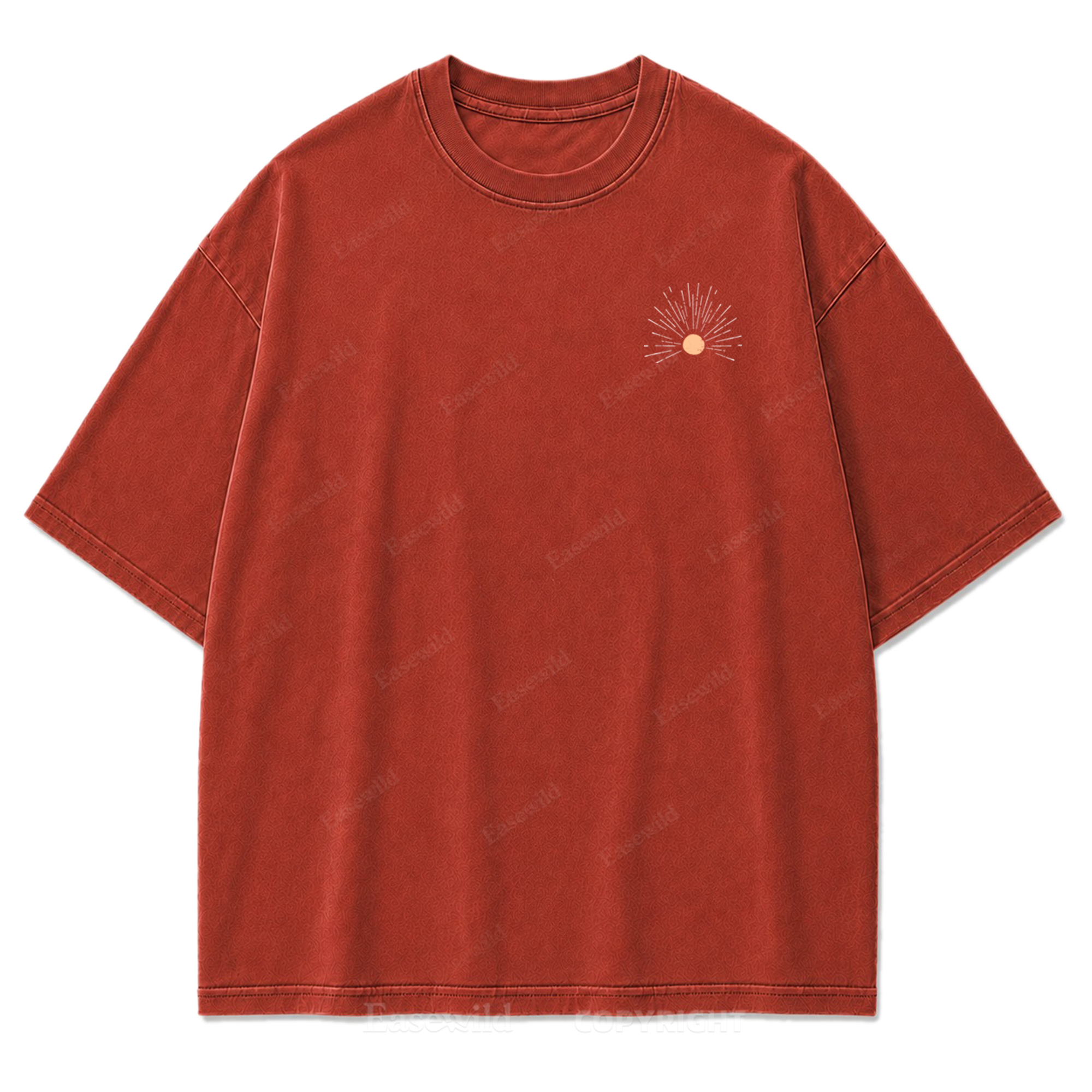 Be The Light Washed Print Tee