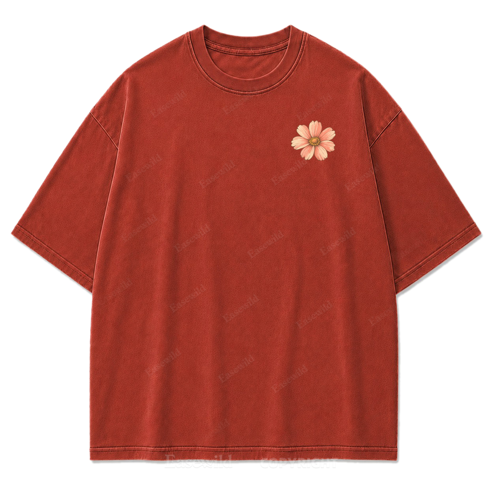 Golden Hour Lakeside Van Washed Print Tee