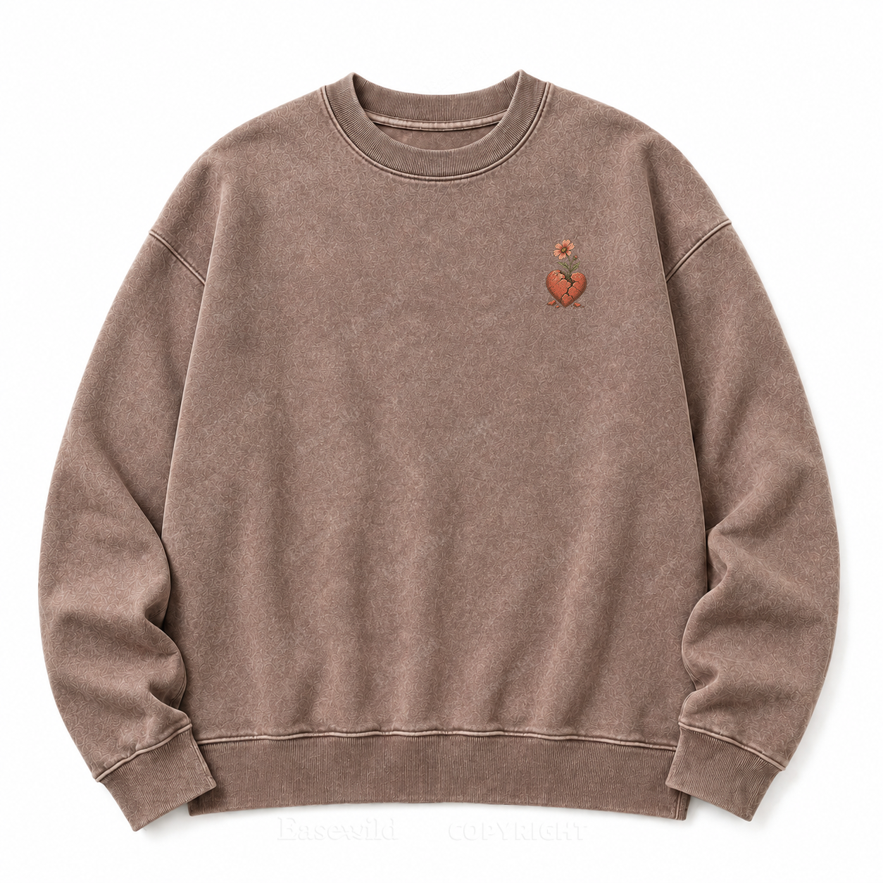 Bloom Through Broken Washed Sweatshirts
