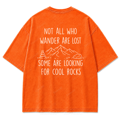Cool Rocks Explorer Washed Print Tee