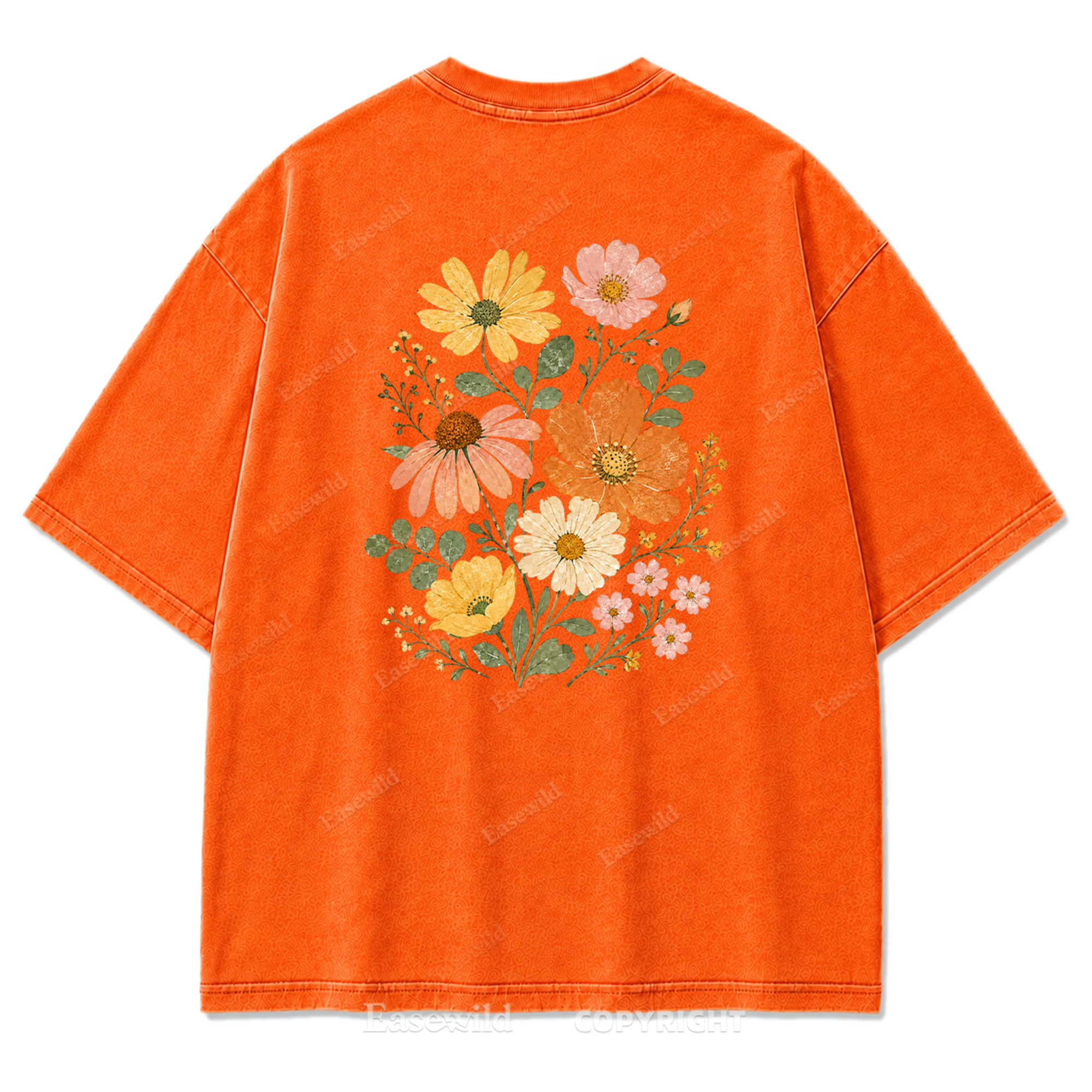 Pastel Wildflower Washed Print Tee