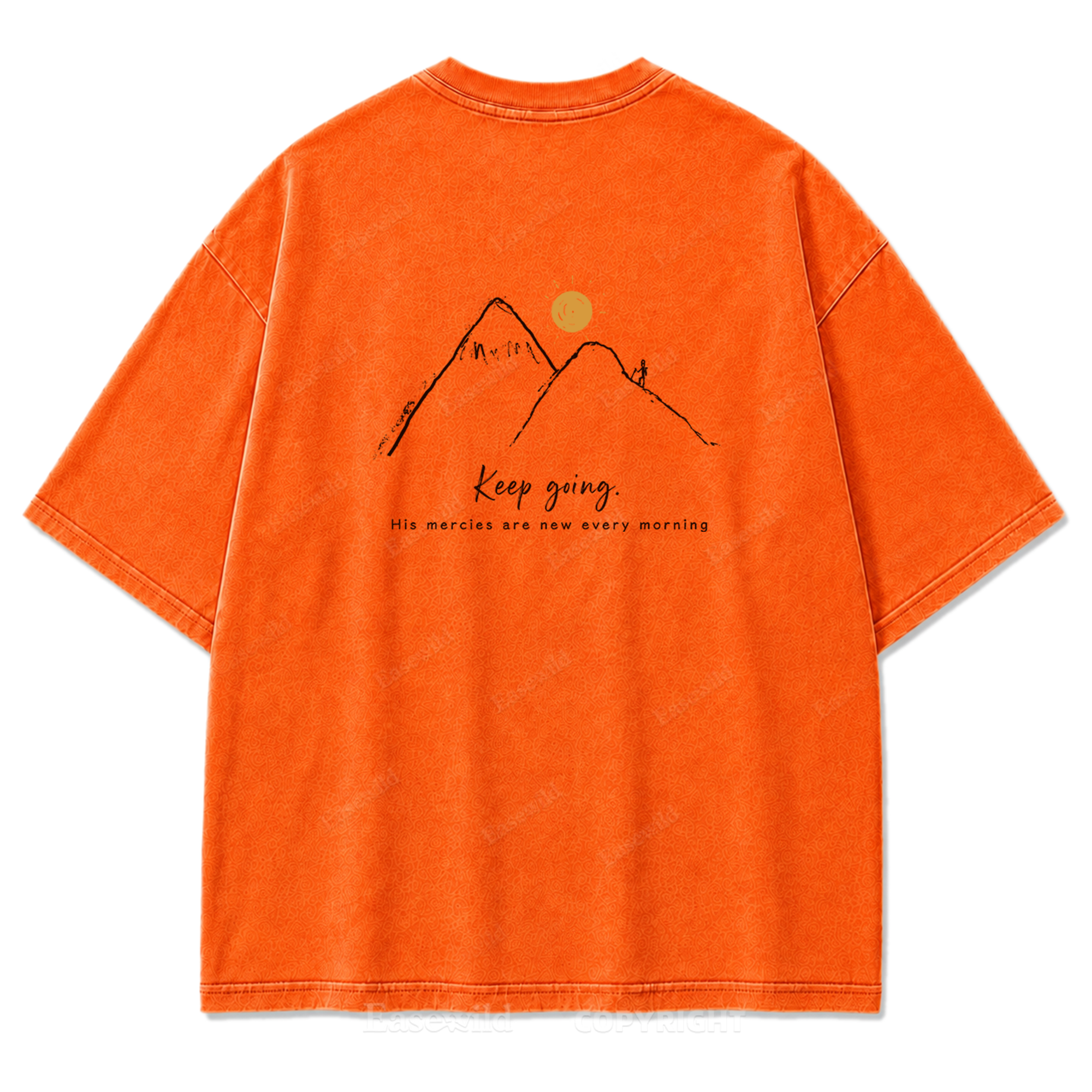 Keep Going Mountain Washed Print Tee