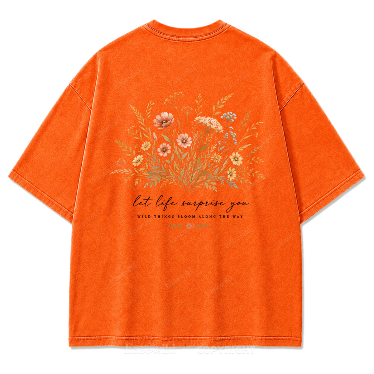 Let Life Surprise You Washed Print Tee