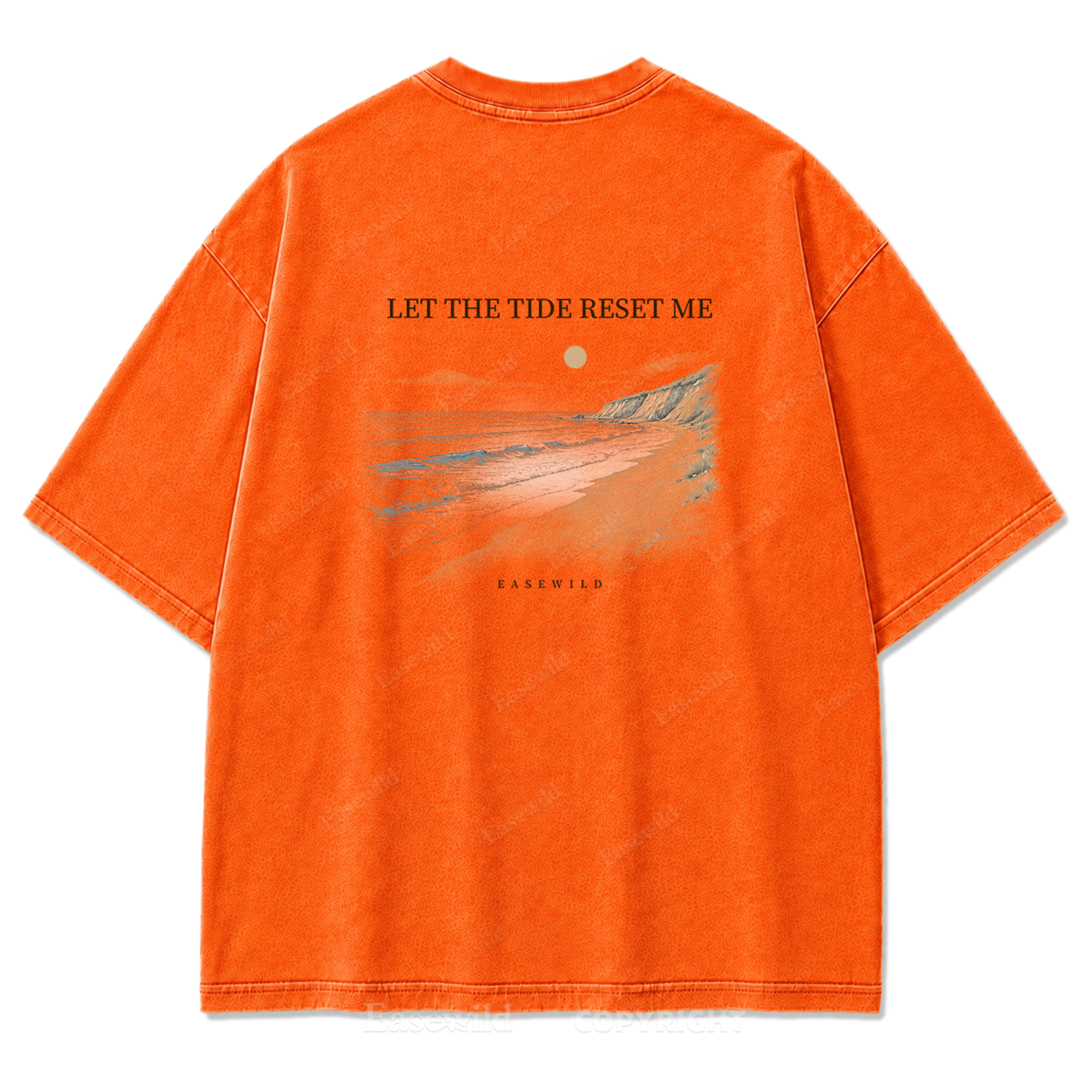 Let the Tide Reset Me Washed Print Tee