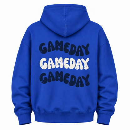 Game Day Baseball Stitch Graphic Hoodie