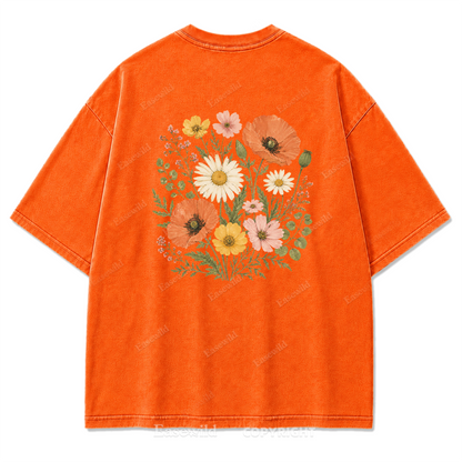 Wildflower Bouquet Washed Print Tee