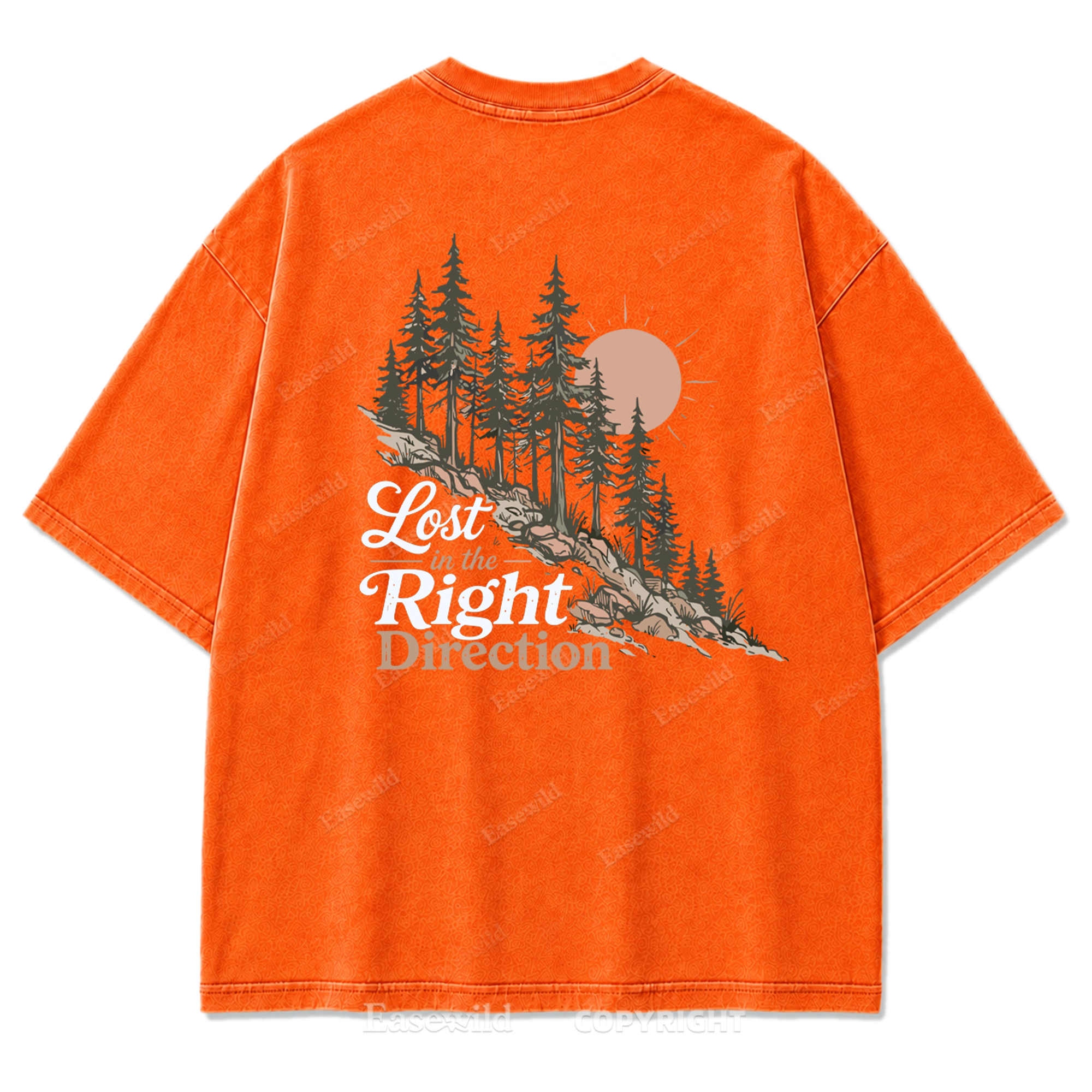 Lost in the Right Direction verwaschenes T-Shirt