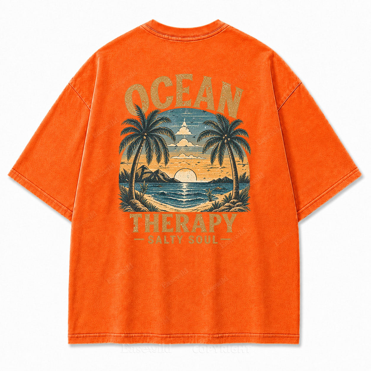 Ocean Therapy Salty Soul Washed Graphic Tee