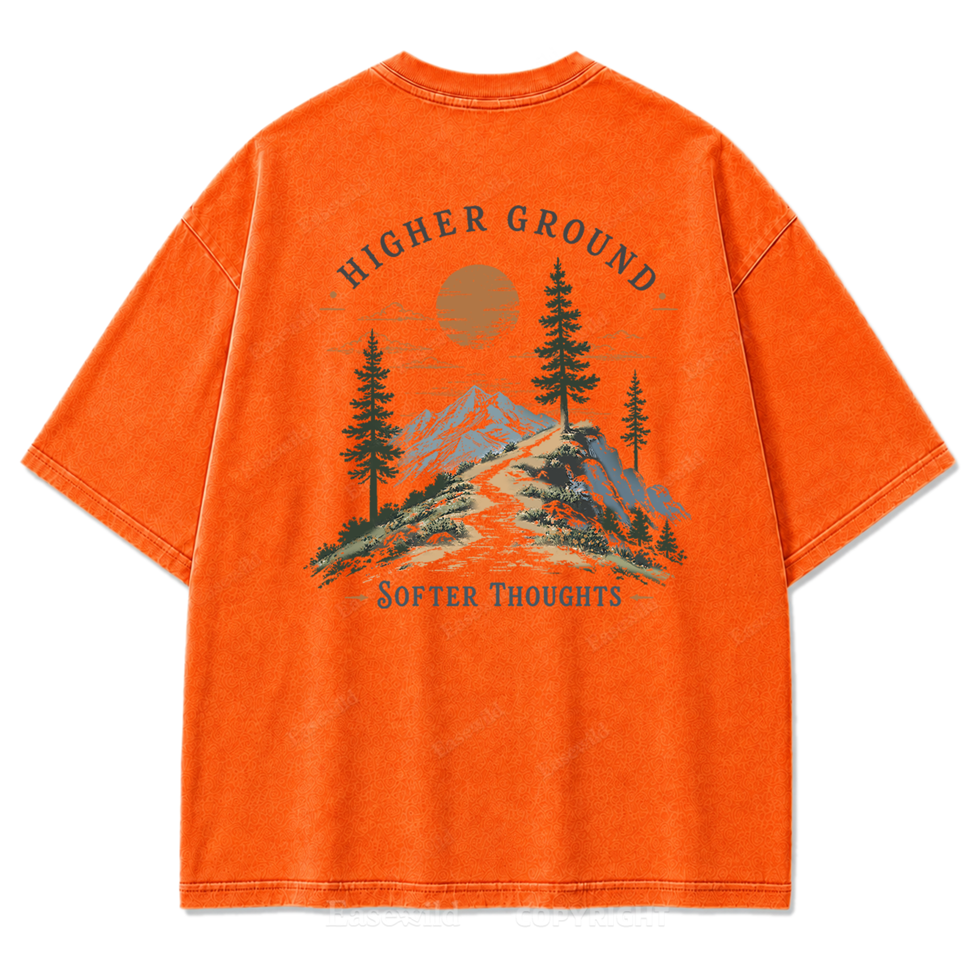Higher Ground Softer Thoughts Washed Print T-Shirt