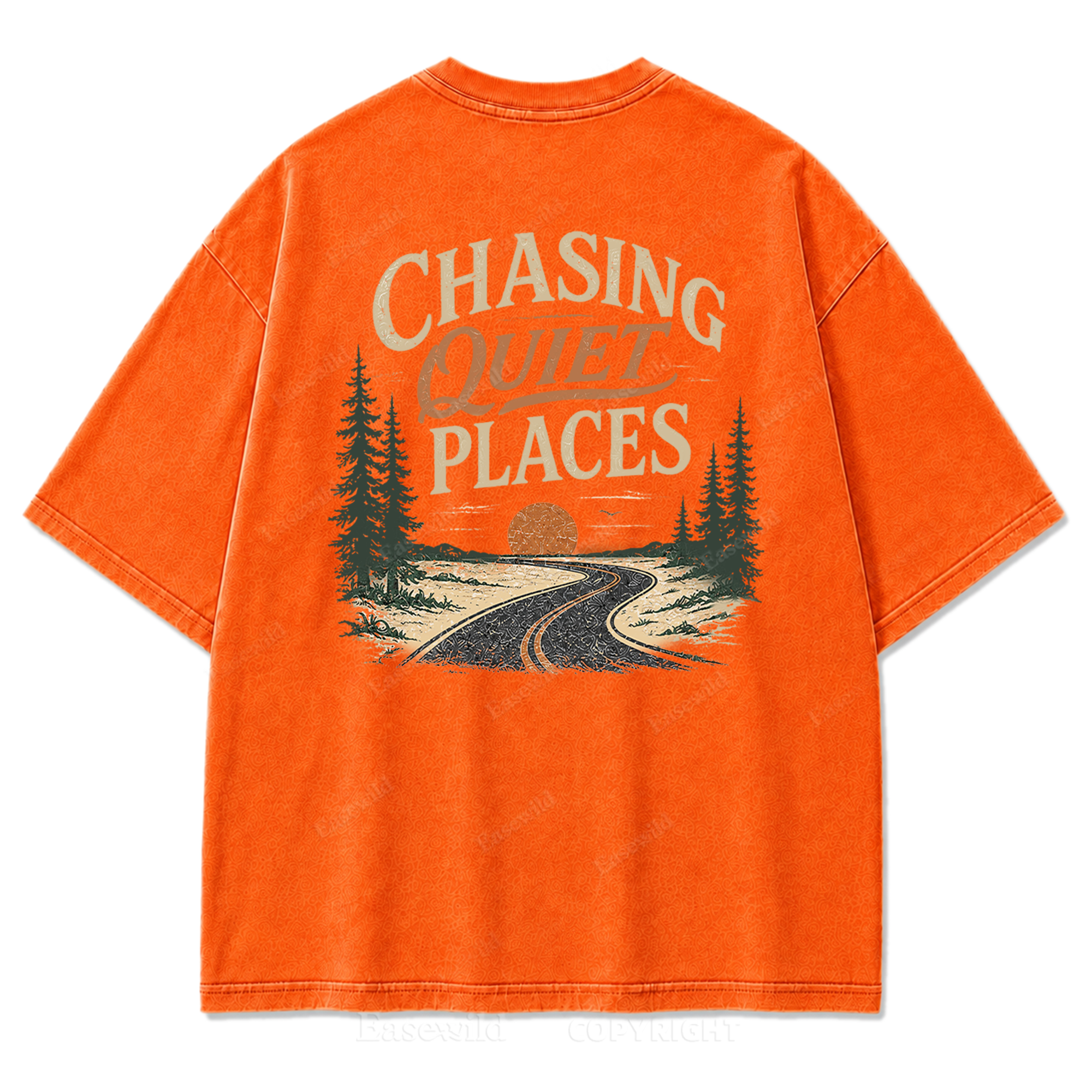 Chasing Quiet Places Washed Print Tee