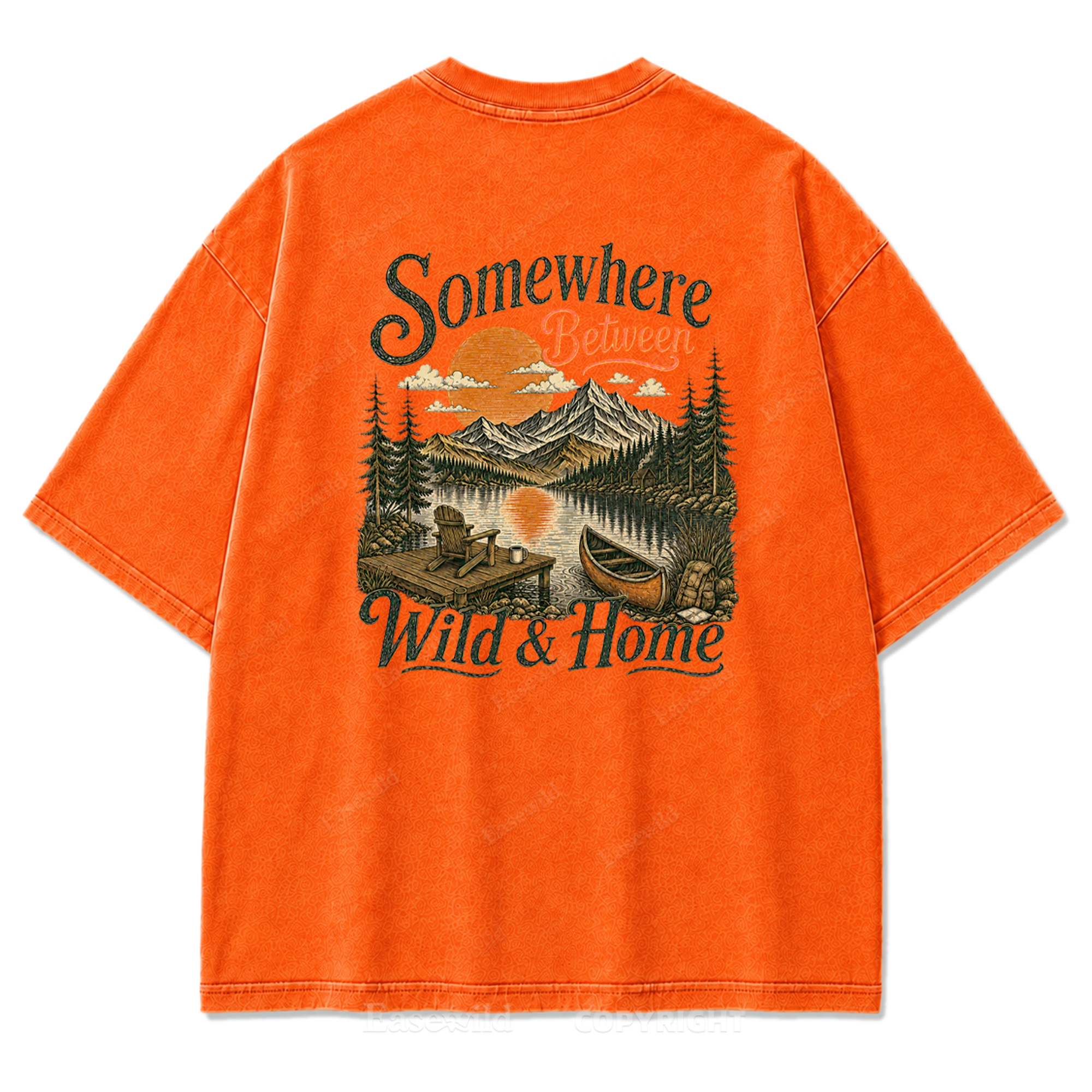 Somewhere Between Wild & Home Washed Print Tee