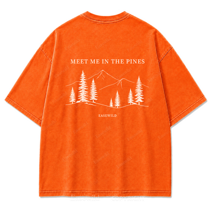 Meet Me in the Pines Washed Print Tee